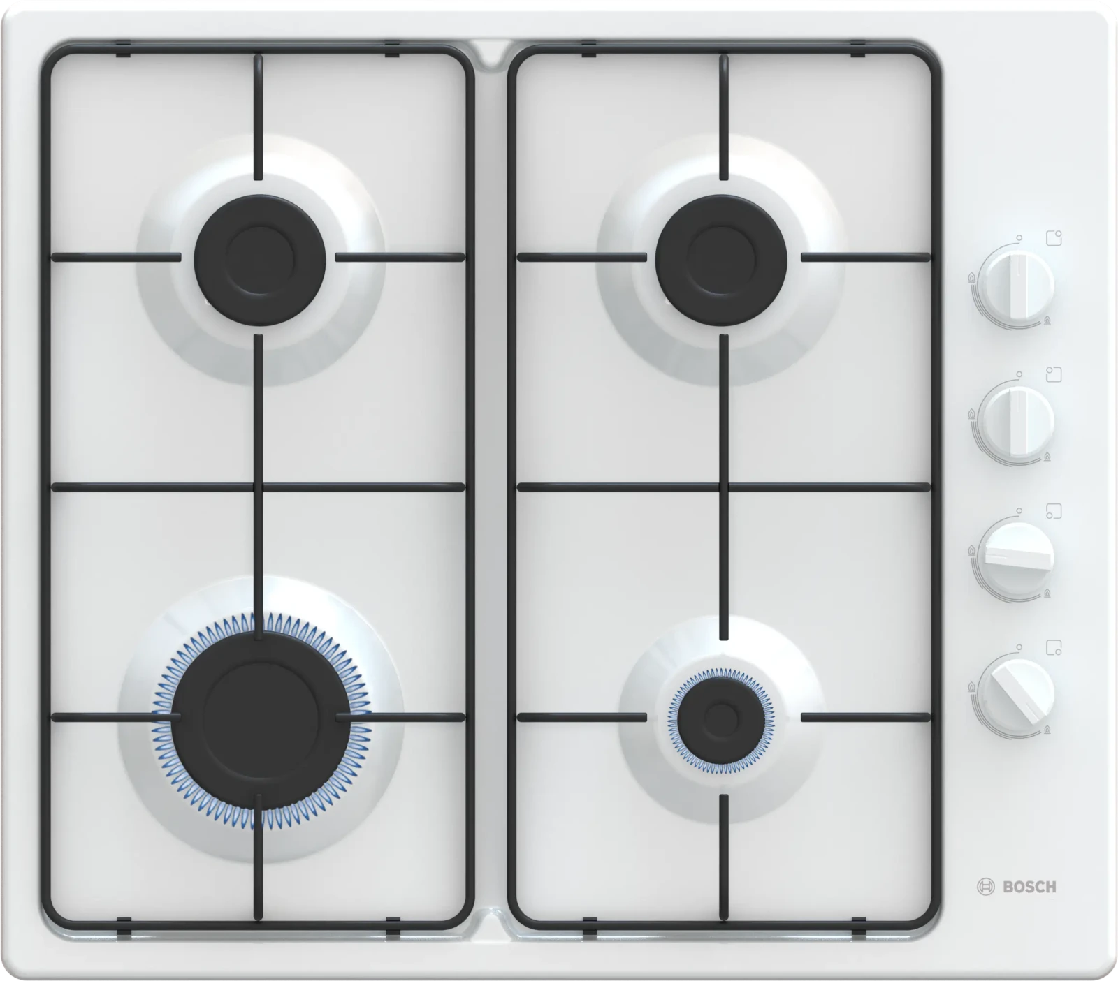 Bosch Serie 2 Gazlı Ocak 60 cm Emaye, Beyaz