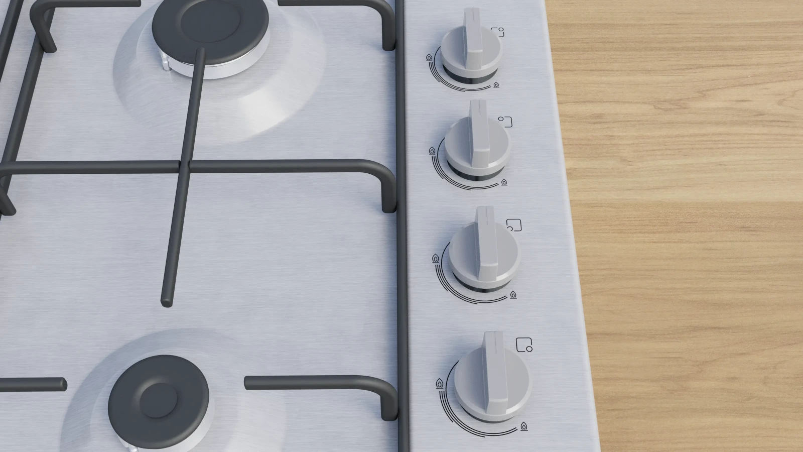 Bosch Serie 2 Set Üstü Gazlı Ocak 60 cm Paslanmaz çelik görsel 2