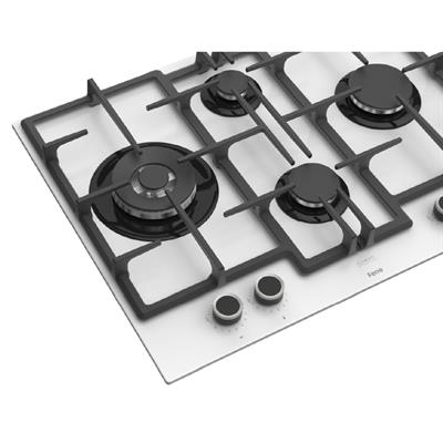 Ferre ED076-WFA 67cm Beyaz FlameArt Ankastre Ocak görsel 3