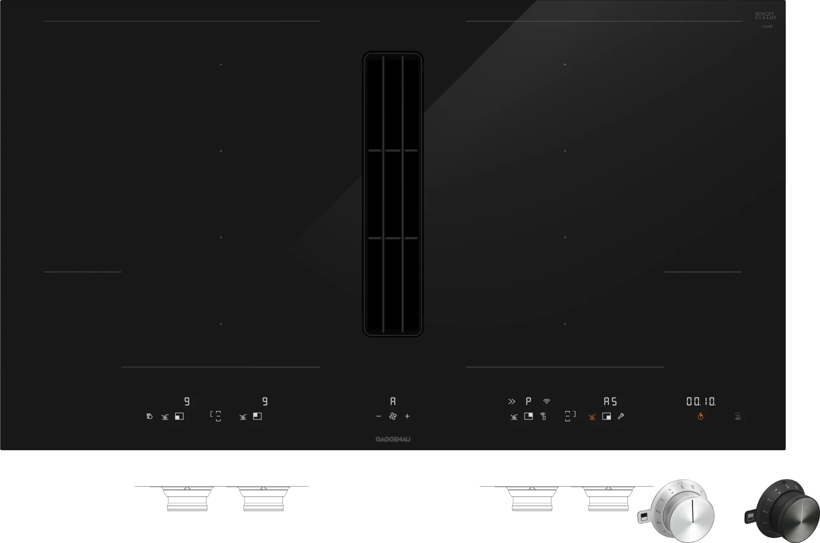 Gaggenau CV492105 Entegre havalandırma sistemli flex indüksiyonlu ocak