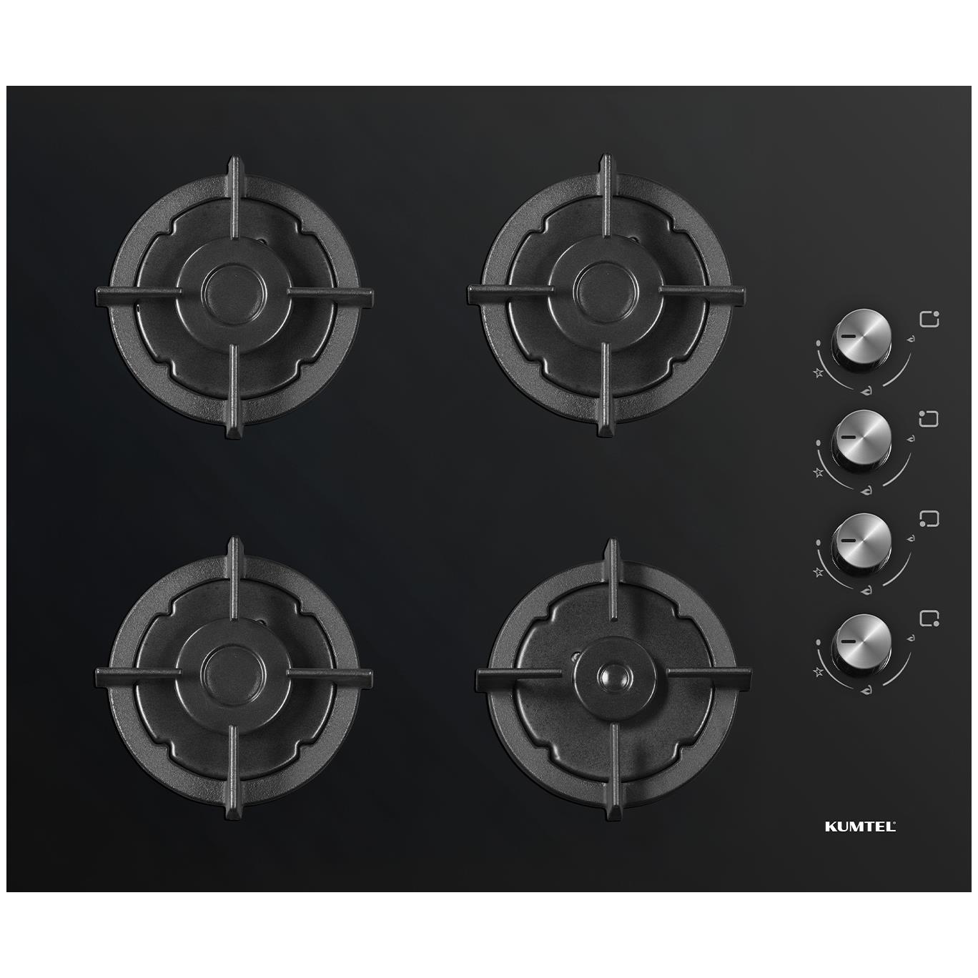 Kumtel Plus Siyah Cam Ankastre Ocak KO-40 TAHDF (3001OG0TSTR60)