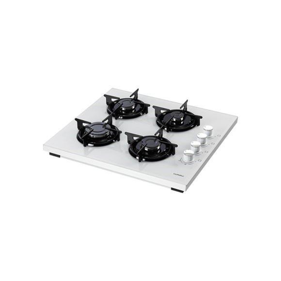 Luxell Set Üstü LPG Gazlı Ocak Beyaz Cam Oval – LX-40TSHDF