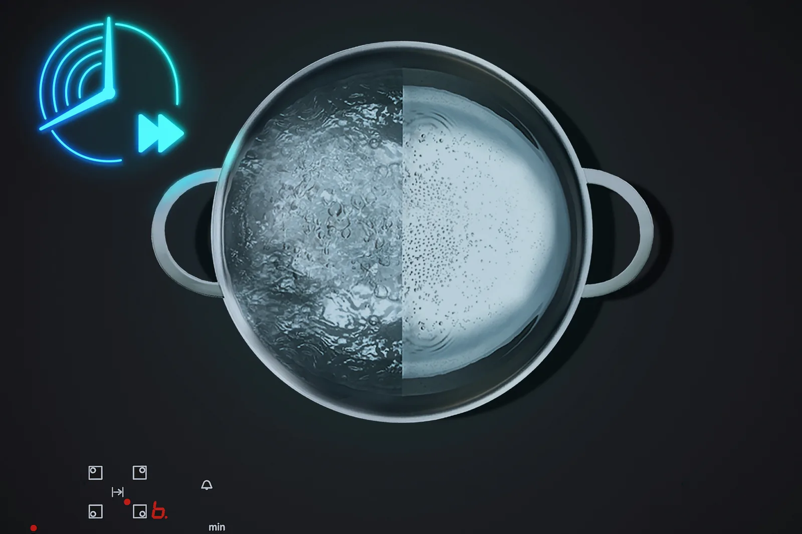powerBoost – İndüksiyon bölgesinin gücünü %50'ye kadar artırır.