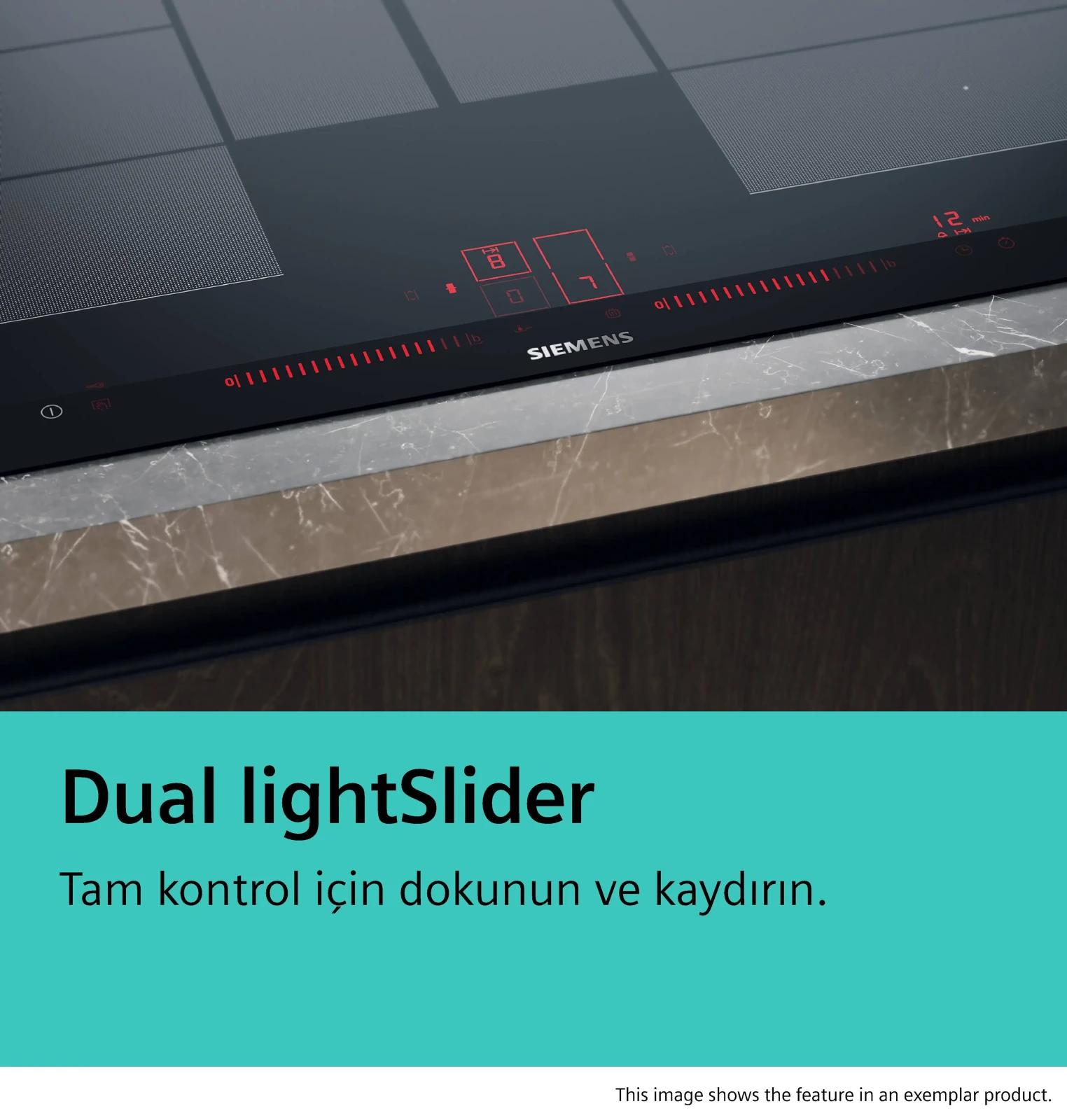 Siemens iQ700 İndüksiyonlu Ocak 80 cm flush mount görsel 2