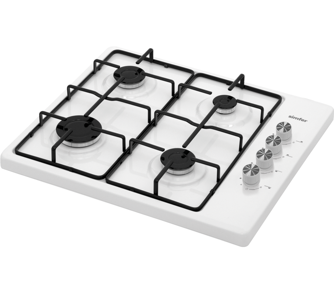 Simfer 3010-N Set Üstü Beyaz Emaye Ocak 4G