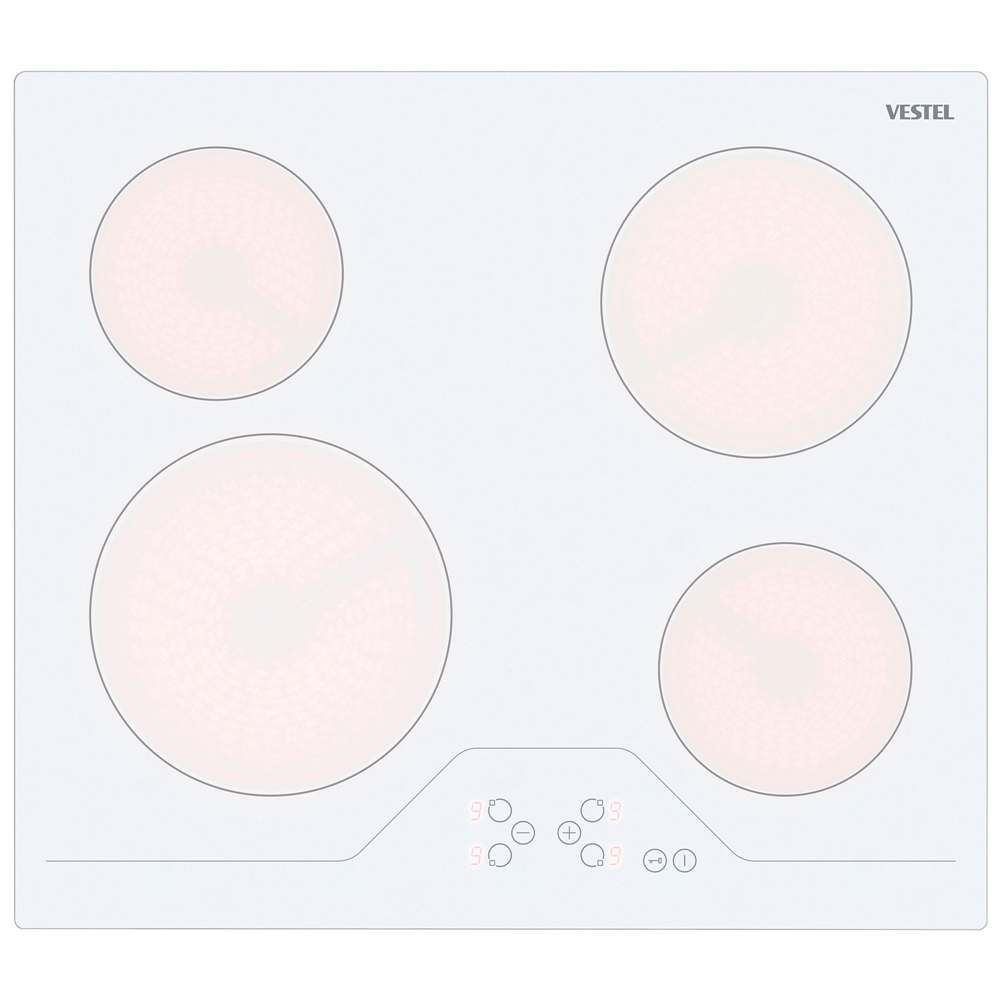 Vestel AO-6330 B 60 cm Vitroseramik Ankastre Ocak görsel 2