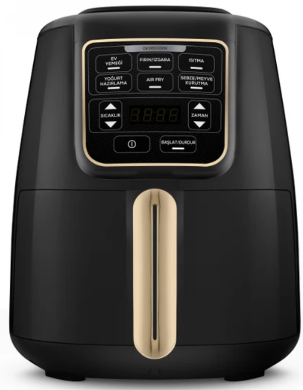 Karaca Air Pro Cook XL 2 in 1 Konuşan Mineral Gold Air Fryer
