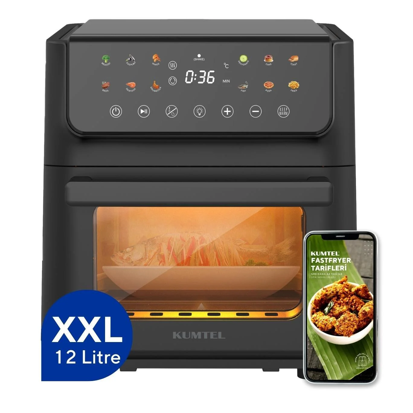 Kumtel XXL HAF-10 Fastfryer Air Fryer