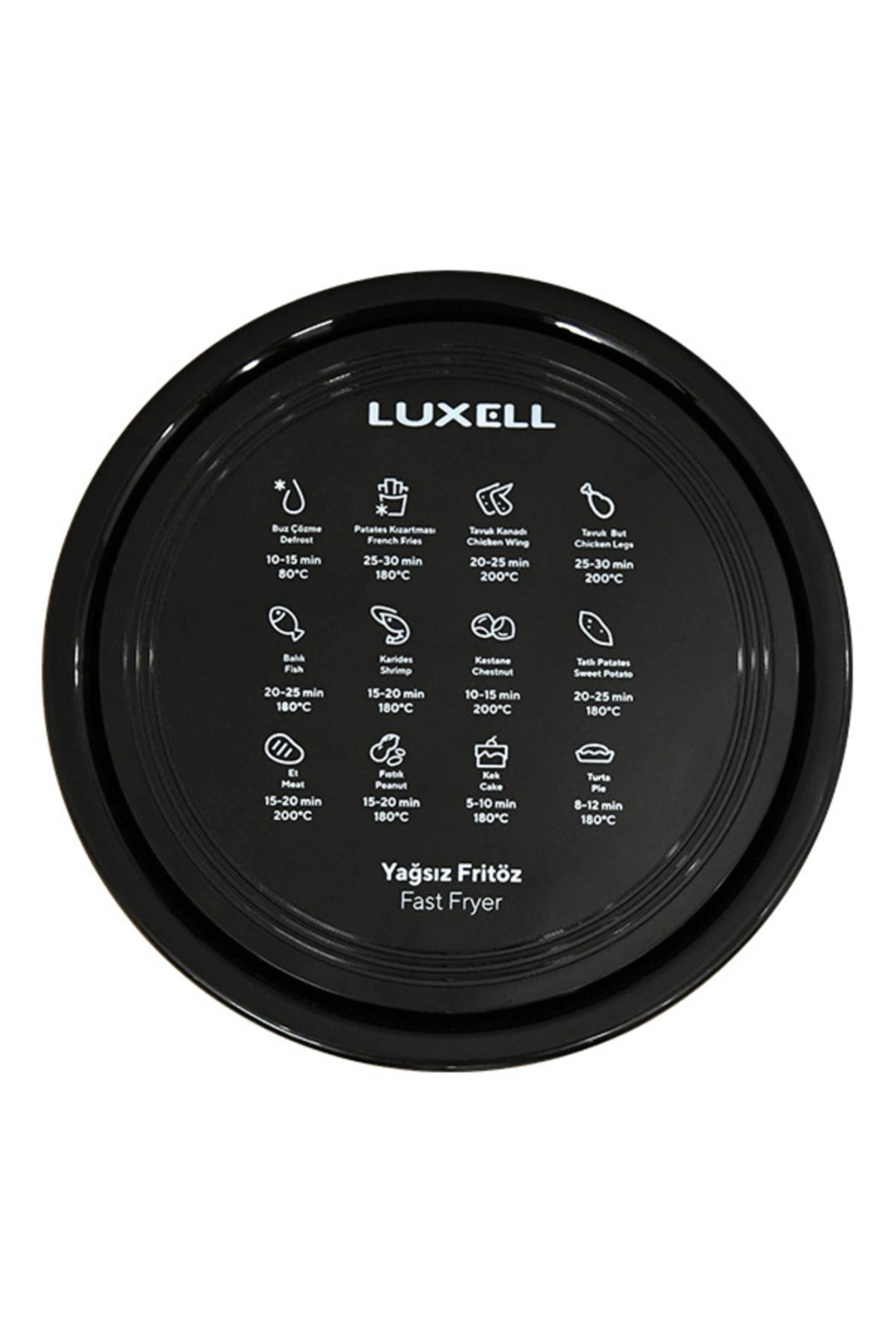 Luxell 5,5 Litre Fast Fryer Rose Gold Siyah – LX-FC5638 görsel 4
