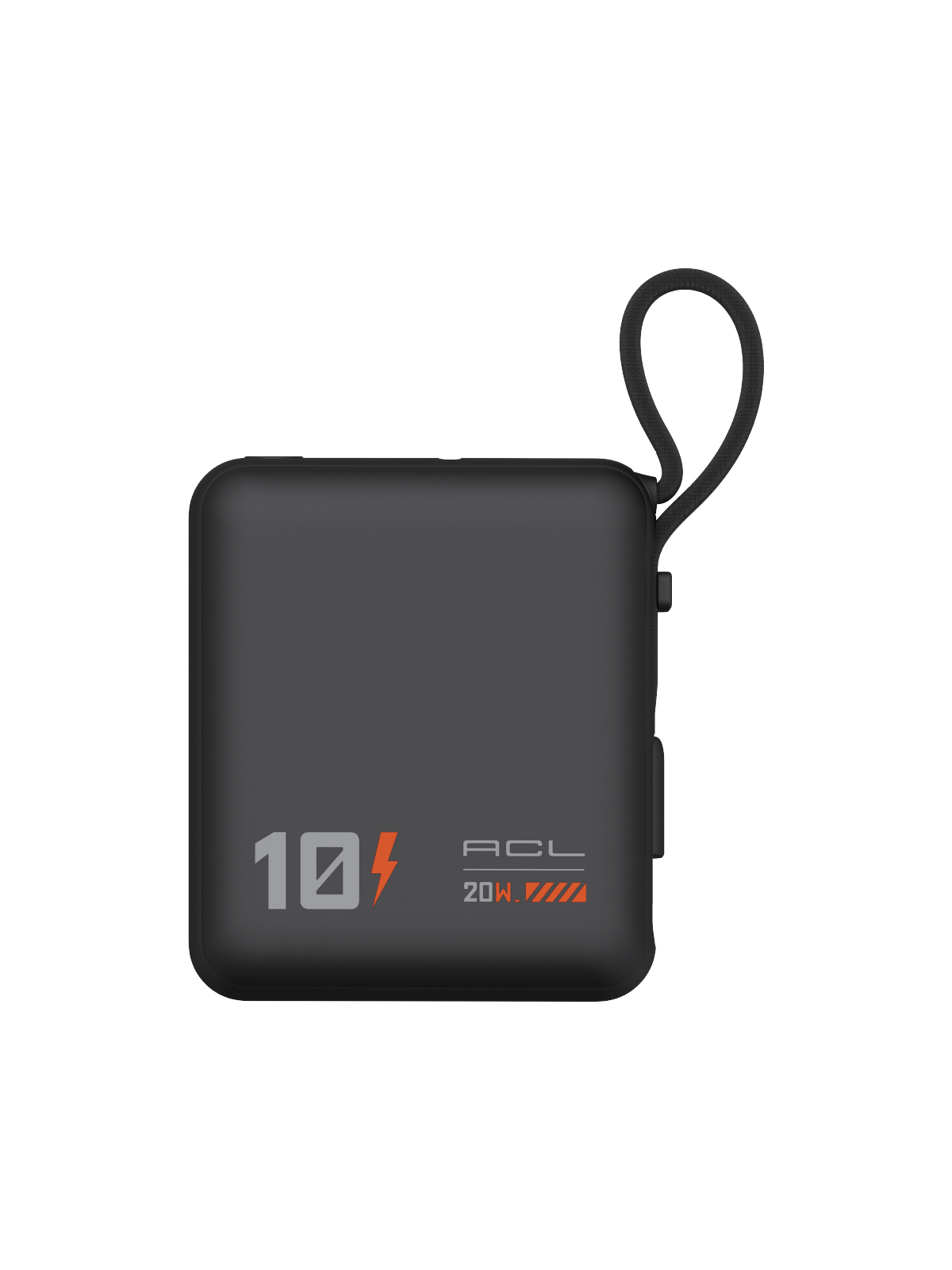 ACL PW-137 10000 mAh 20W PD Hızlı Şarj Powerbank – Dahili Type-C Kablolu ve Askı Aparatlı Mini Güç Kaynağı görsel 2