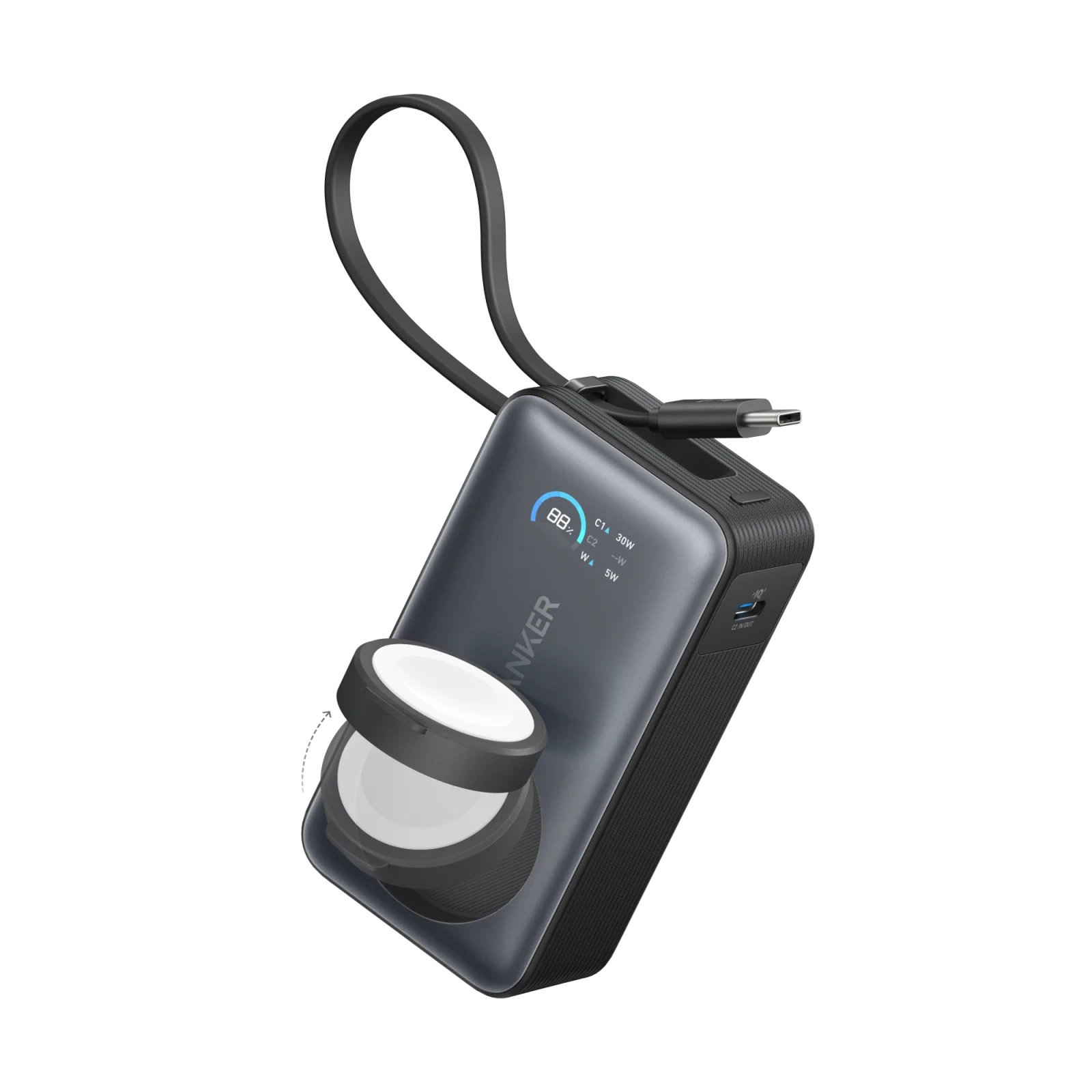 Anker MagGo Power Bank (10K, 35W, Apple Watch için)