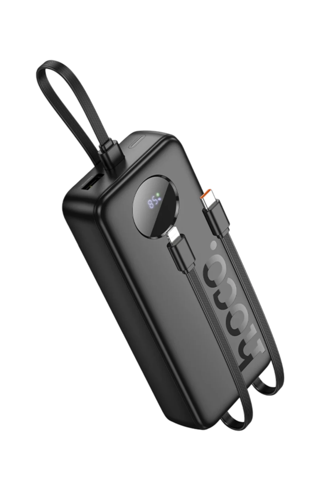 Hoco J132A Sabio 20.000mAh PD20W Dahili 3 Kablolu Hızlı Şarj Powerbank – Siyah
