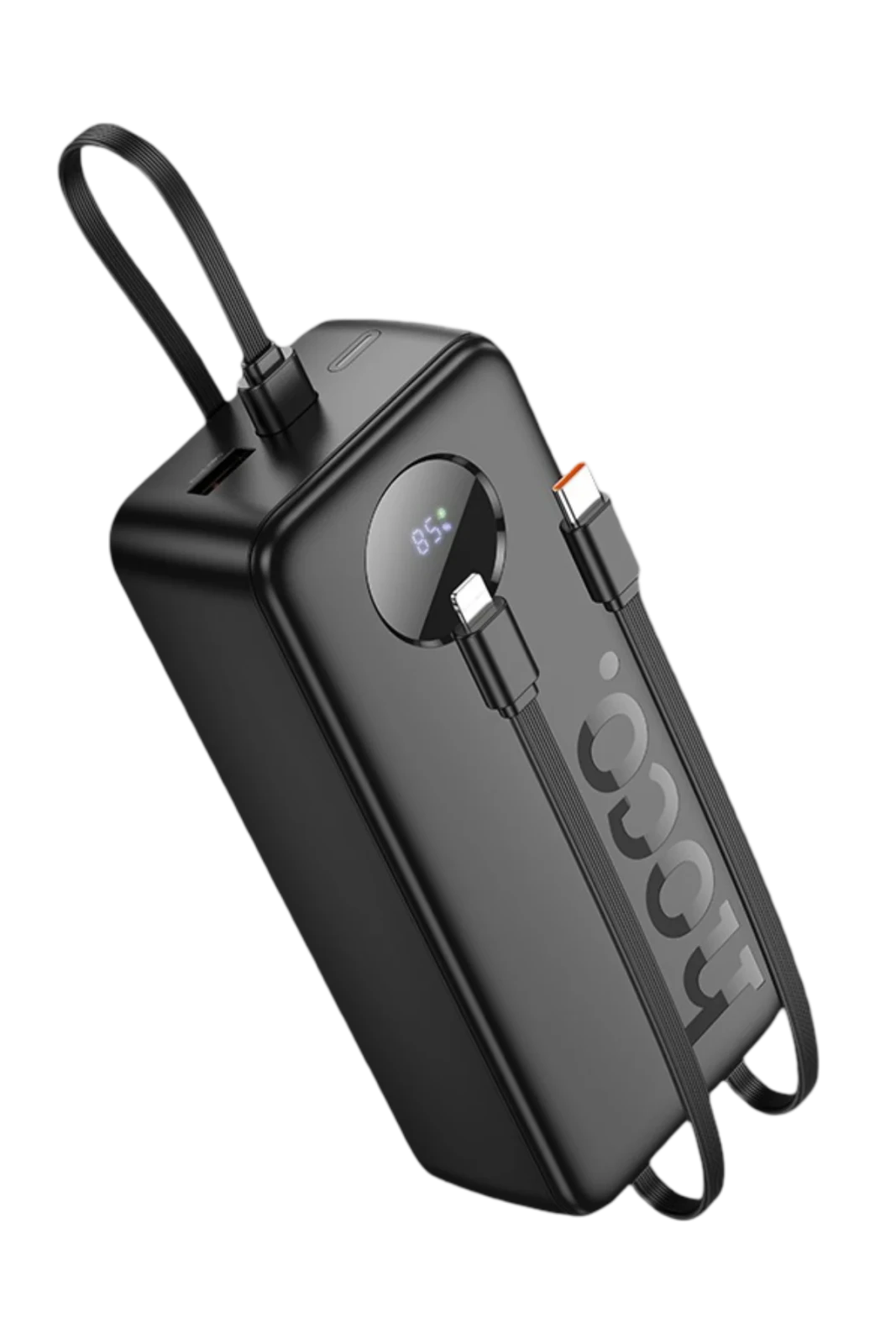 Hoco J132B Sabio 30.000mAh PD20W Dahili 3 Kablolu Hızlı Şarj Powerbank – Siyah