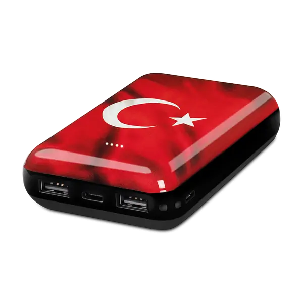 ttec ArtPower Türk Bayrağı 10.000 mAh Taşınabilir Şarj Aleti / Powerbank