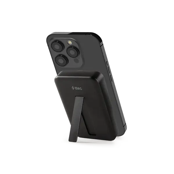 ttec ReCharger Pro M 10.000mAh Qi2/MagSafe Özellikli 15W iPhone/Android Stantlı Kablosuz Taşınabilir Hızlı Şarj Aleti/Powerbank - 2BB227