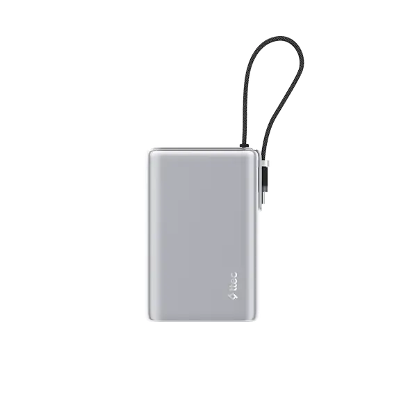 ttec ReCharger Pro Max TFT 20.000mAh PD 65W USB-C Dahili Kablolu Taşınabilir Hızlı Şarj Aleti / Powerbank – 2BB273 görsel 2
