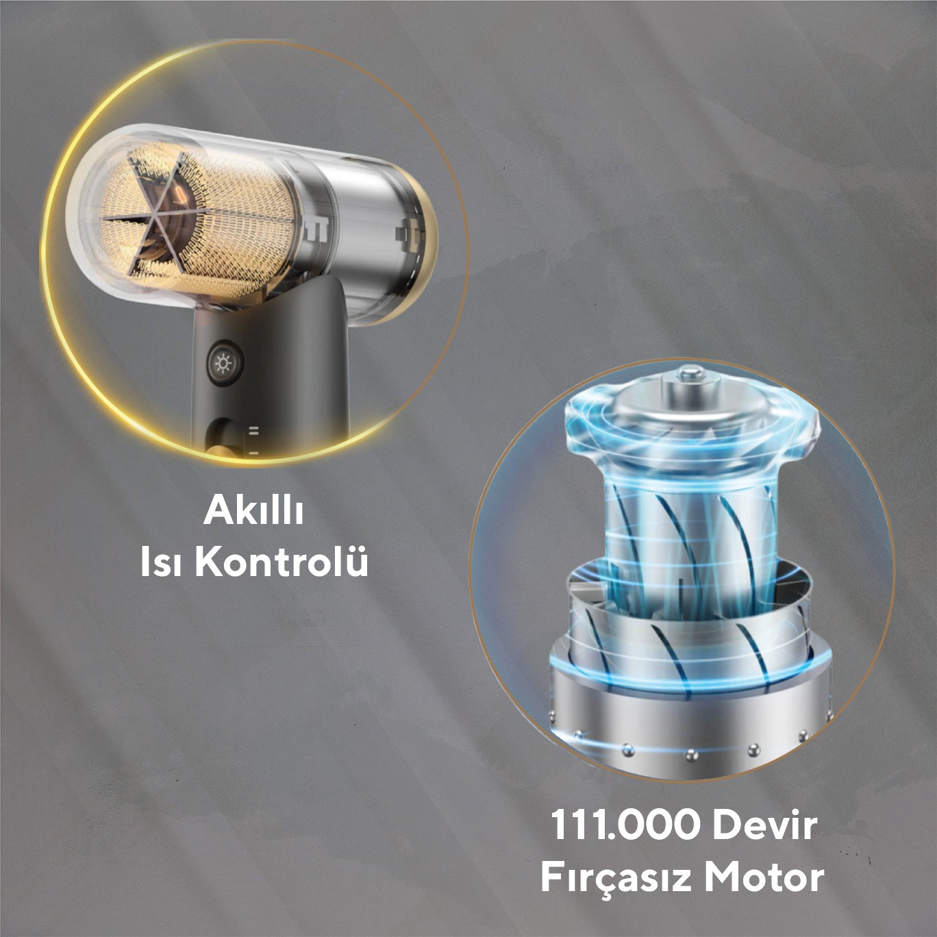 Kumtel Mini Saç Kurutma Makinesi Siyah HHD-09 (4Q0056176) görsel 2
