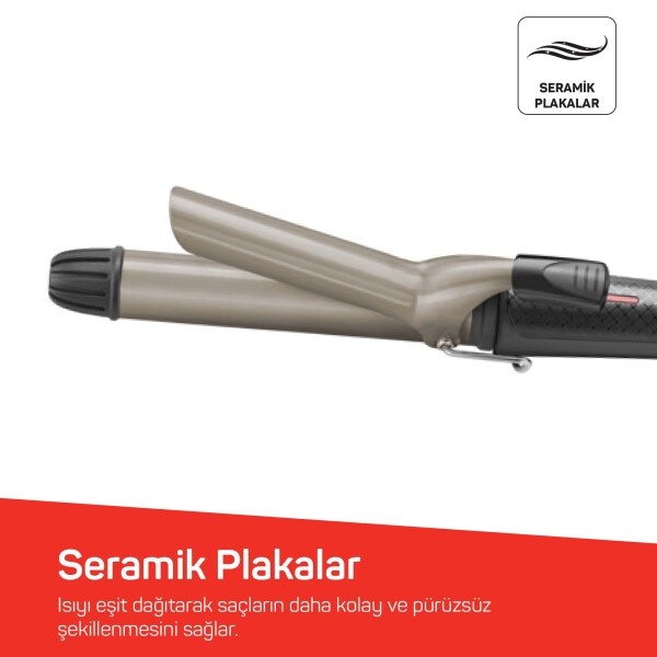 Arzum AR5027 Lisa Saç Maşası, Siyah görsel 3