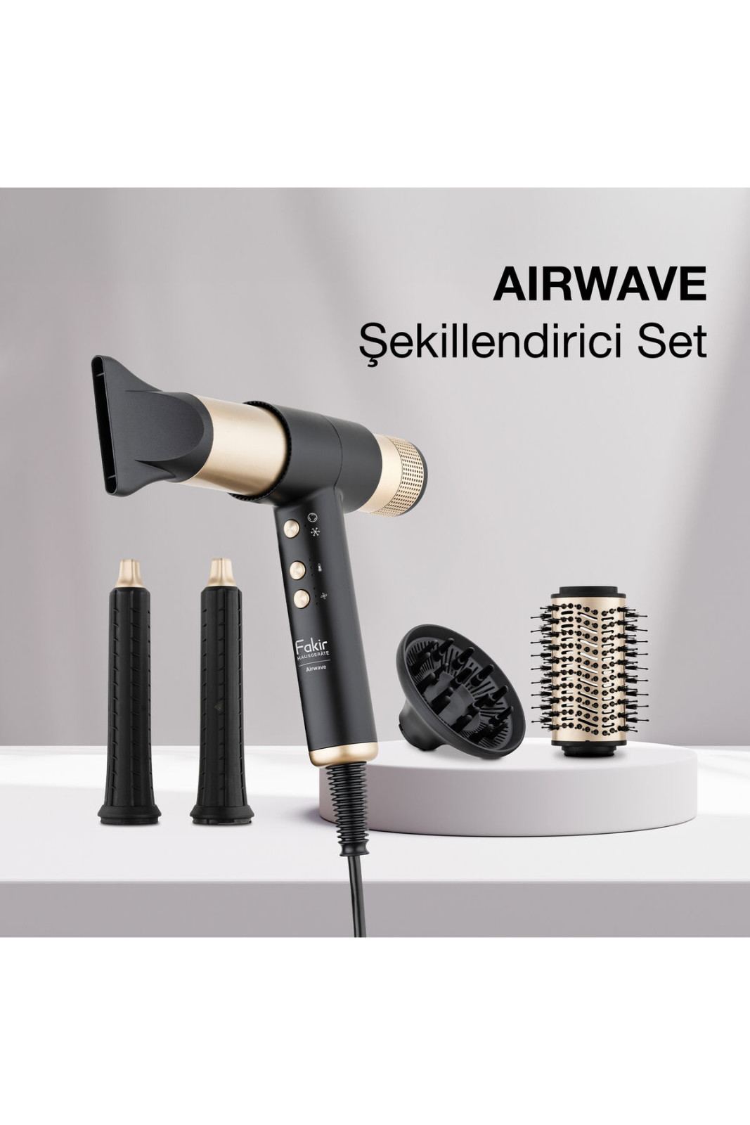 Fakir Airwave Saç Şekillendirici Set Gold görsel 4