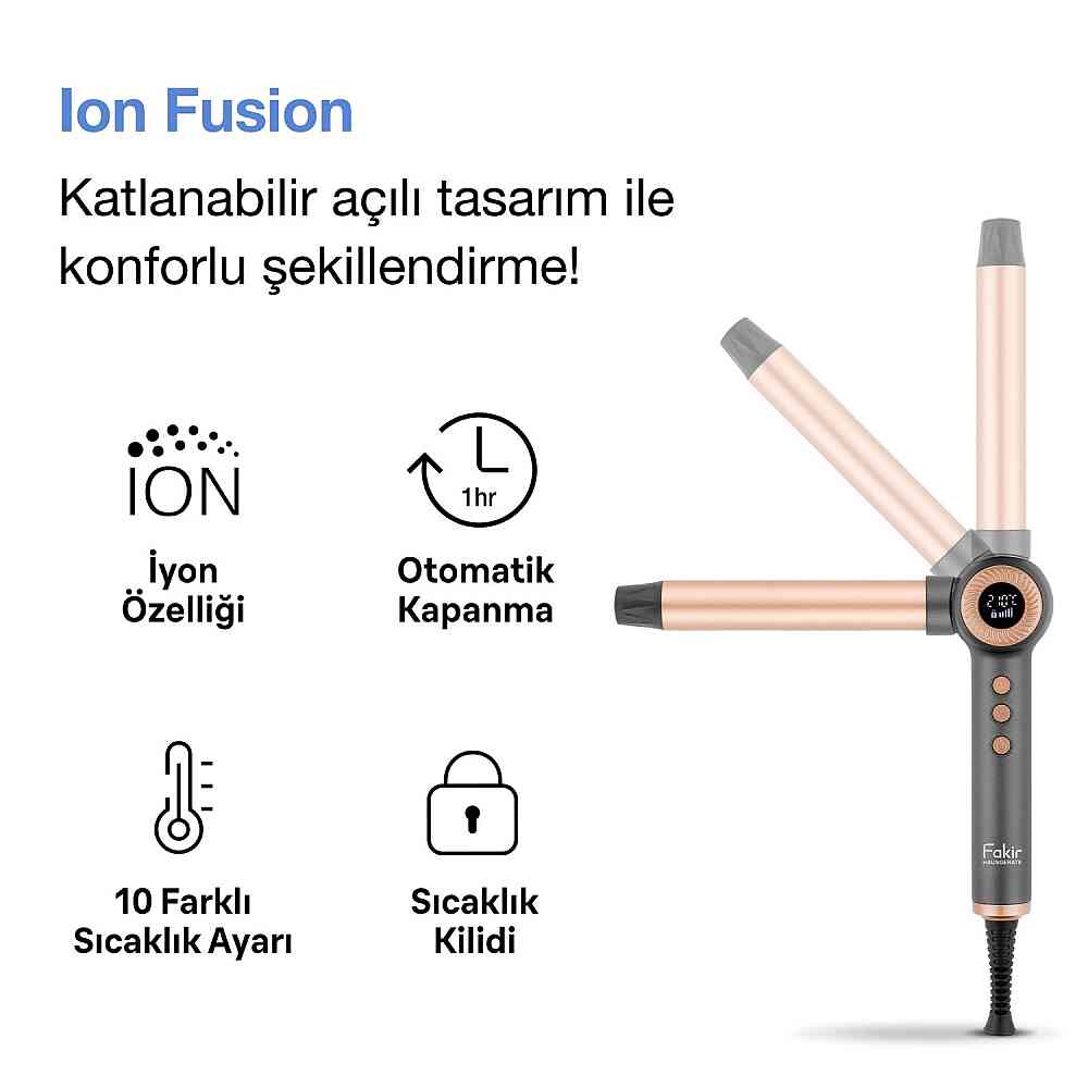 Fakir Ion Fusion Saç Maşası görsel 2