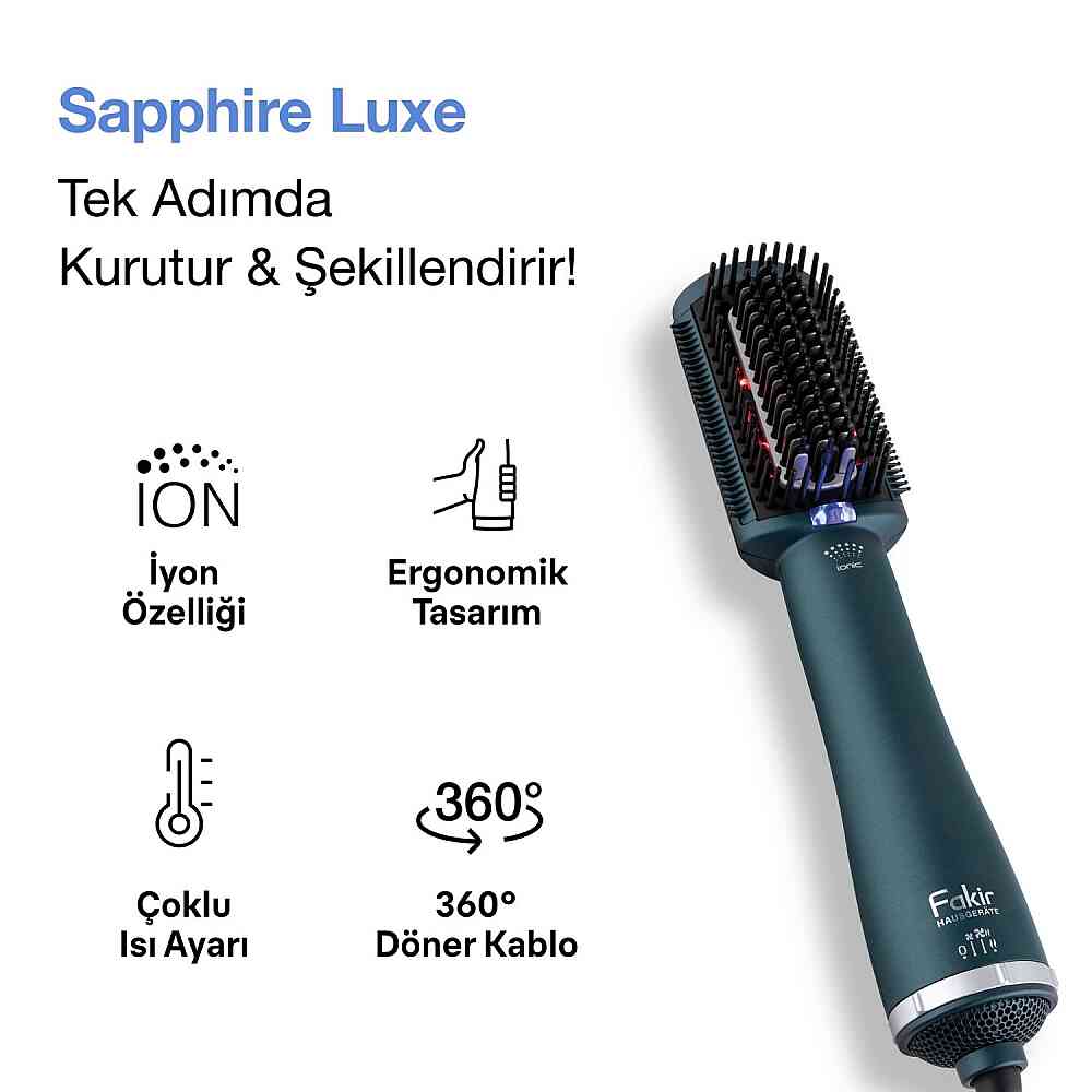 Fakir Sapphire Luxe Düzleştirici Fırça görsel 2