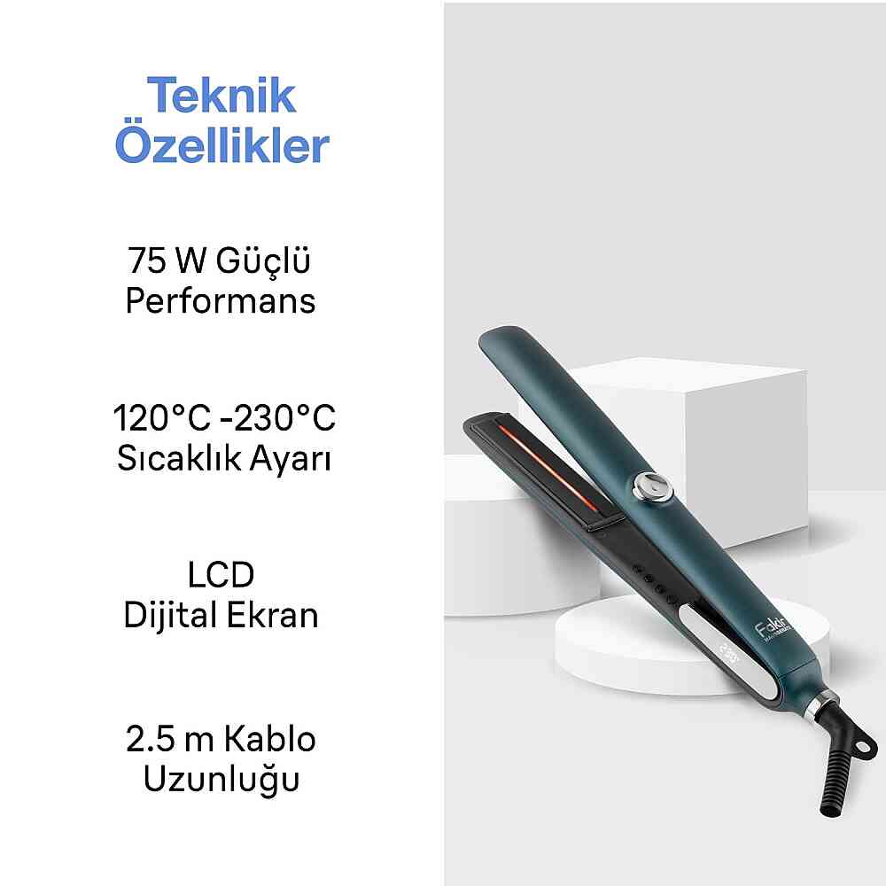 Fakir Sapphire Luxe Steam Buharlı Saç Düzleştiricisi görsel 3