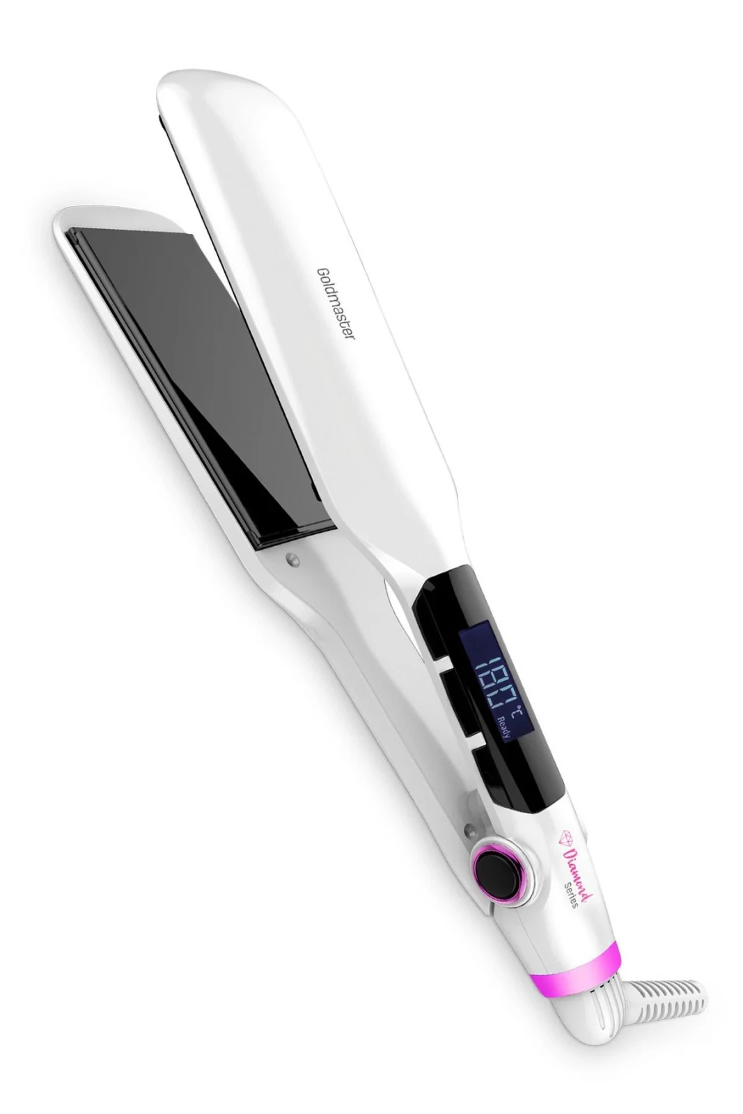 Goldmaster Diamond Dijital Ekran Keratin Seramik Genis Plakali 360 Derece Kablo Sac Duzlestirici
