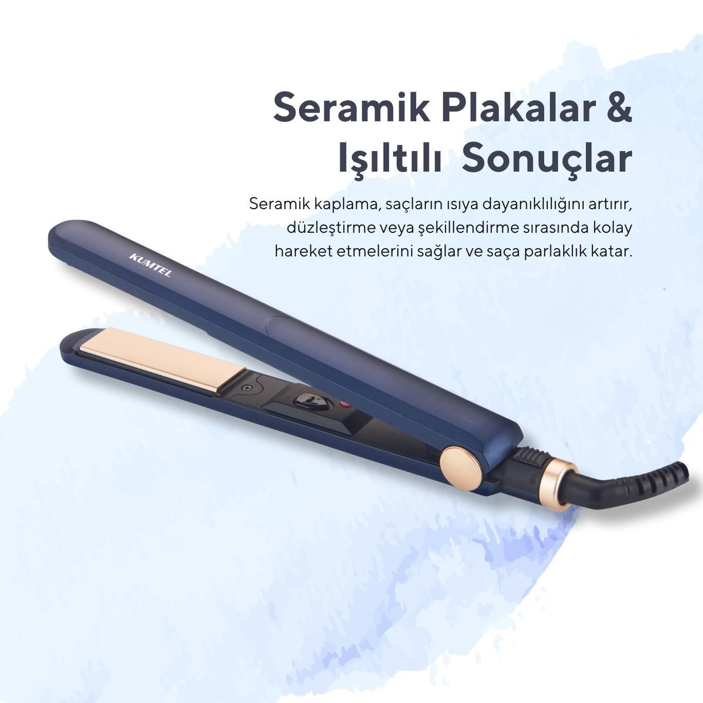 Kumtel Seramik Saç Düzleştirici HHS-01 (43070020) görsel 2