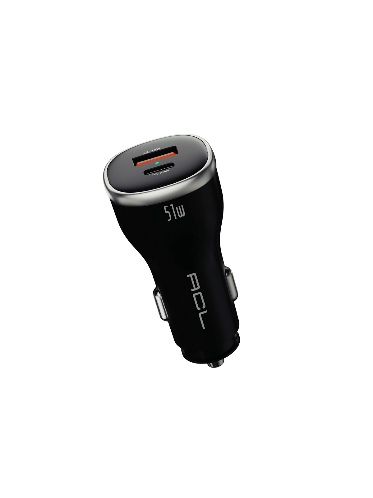 ACL AC-104 51W Süper Hızlı Araç Şarj Cihazı – PD 30W / PPS 33W + QC 3.0 18W Çift Portlu görsel 2