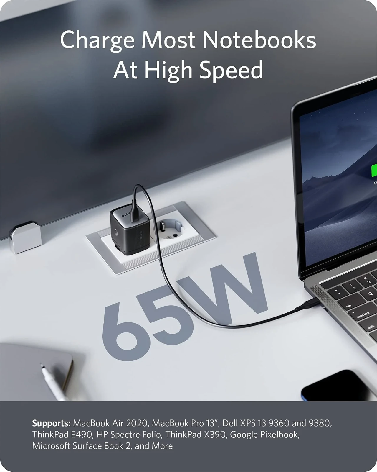 Anker 715 Charger (65W) görsel 3