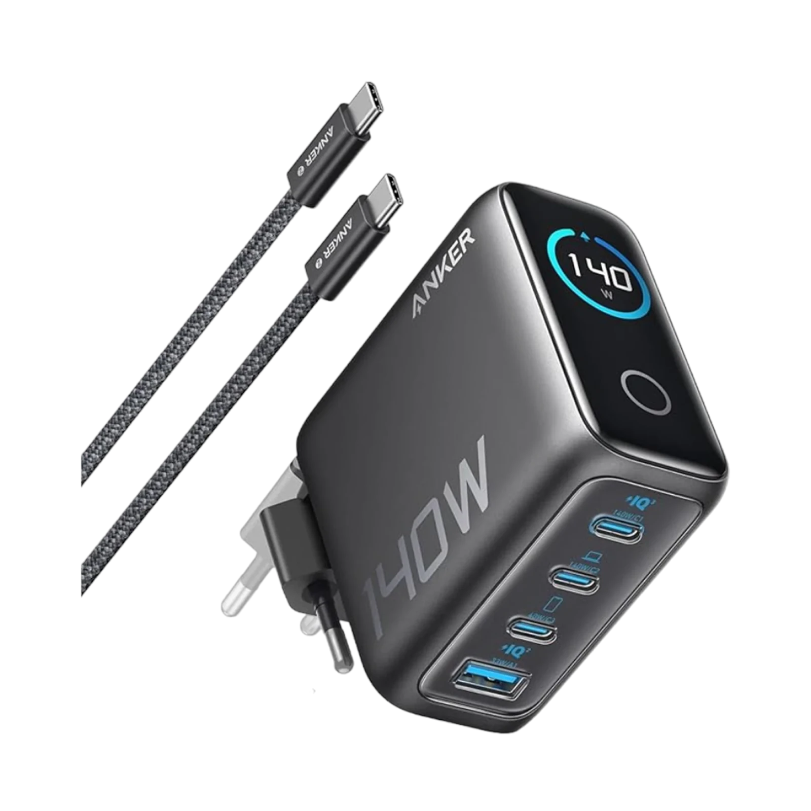 Anker Dizüstü Şarj Cihazı (140W, 4 Port, PD 3.1)