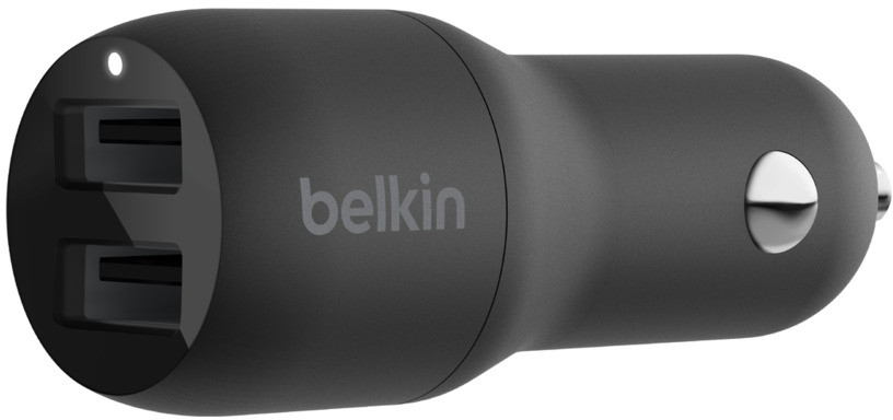 Belkin Dual USB-A Car Charger CCB001BTBK