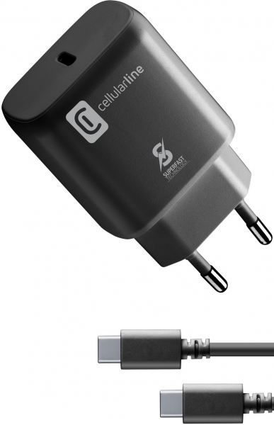 Cellularline Super Fast Charger 25W ACHSMKITC2CPD25WK