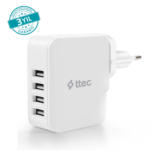 ttec Quattro 4 USB li Seyahat Şarj Aleti