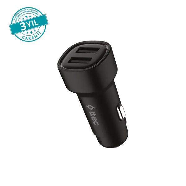 ttec SmartCharger Duo 3.1A Araç Şarj Aleti Çift USB.