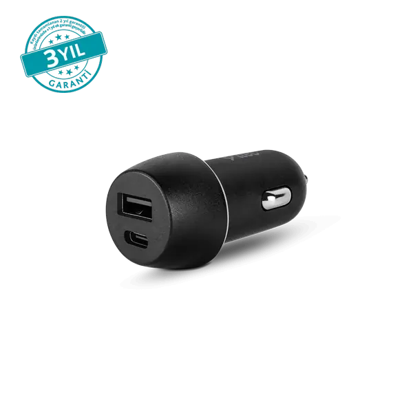 ttec SmartCharger Duo PD 32W Araç Hızlı Şarj Aleti USB-C+USB-A