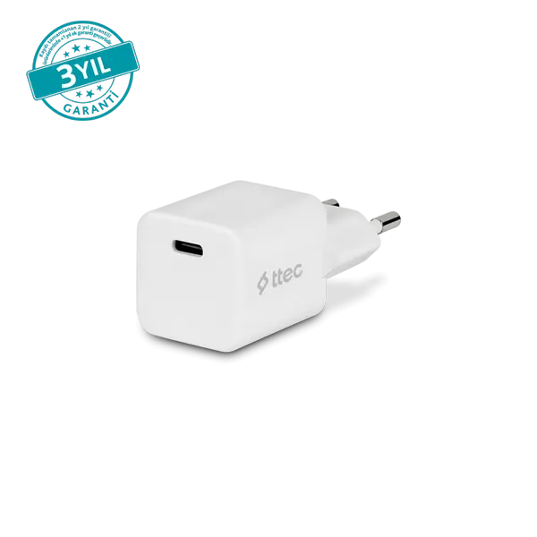 ttec SmartCharger GAN 20W PD Seyahat Hızlı Şarj Aleti