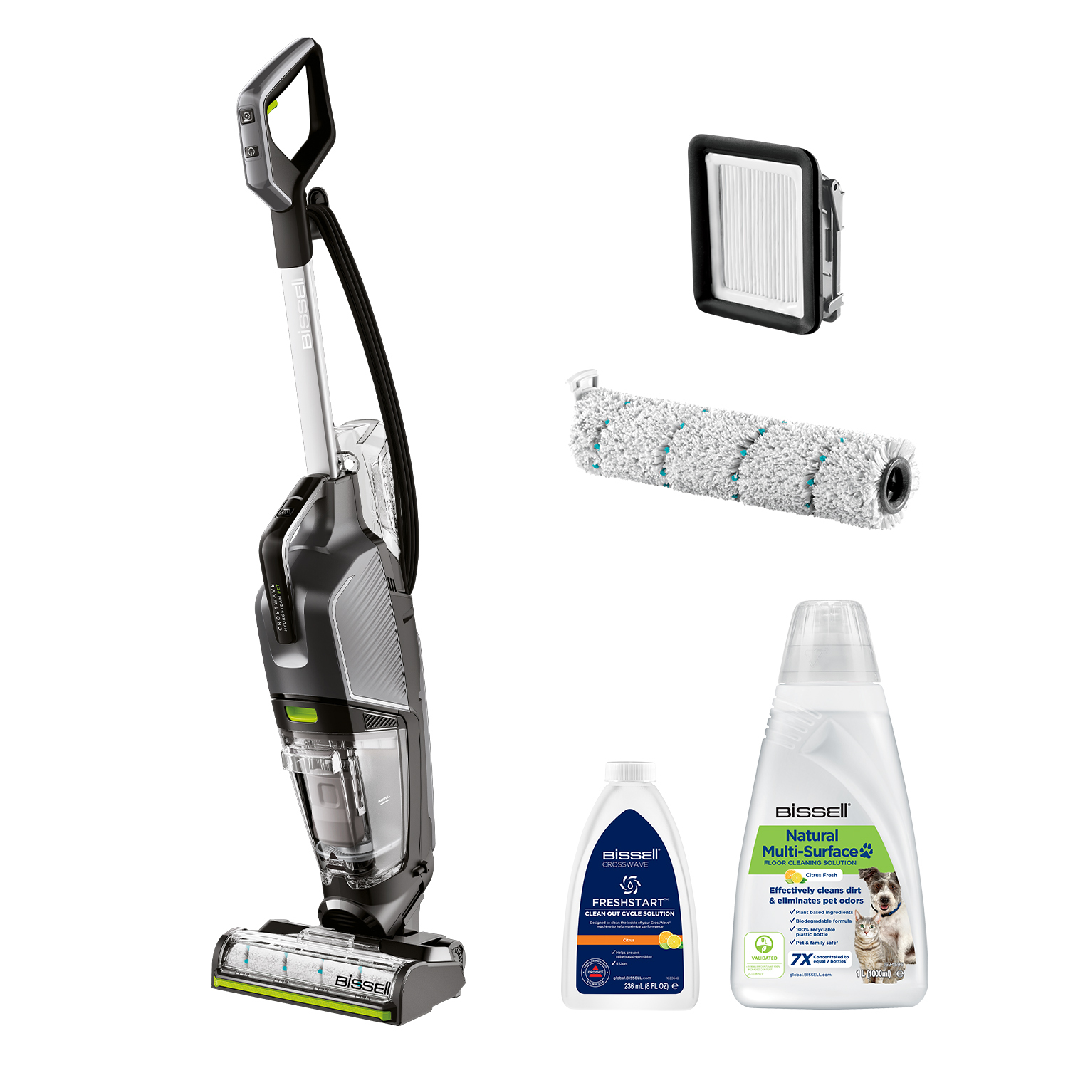 Bissell 3527N CrossWave HydroSteam Pet Select