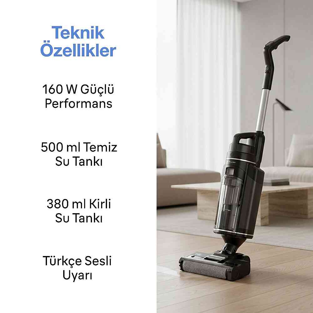 Fakir WD 6 Pure Clean 2 IN 1 Dikey Şarjlı Süpürge görsel 3