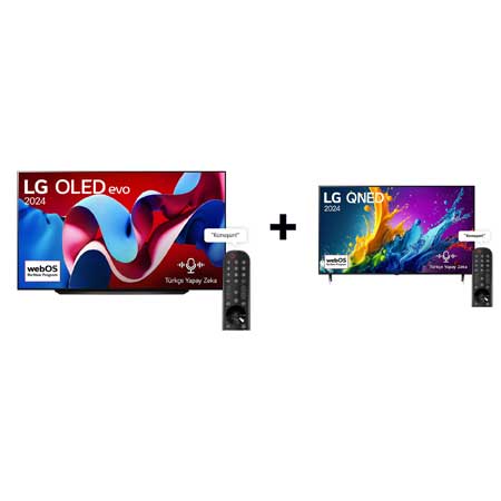 LG 55 inç LG QNED TV HEDİYELİ, 83 inç LG OLED TV KAMPANYASI (OLED83C46LA+55QNED80T6A ) - 83C46.55QNED