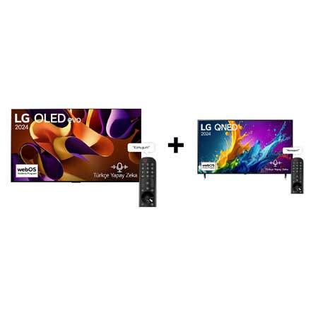 LG 55 inç LG QNED TV HEDİYELİ, 83 inç LG OLED TV KAMPANYASI (OLED83G45LW+55QNED80T6A) - 83G45.55QNED