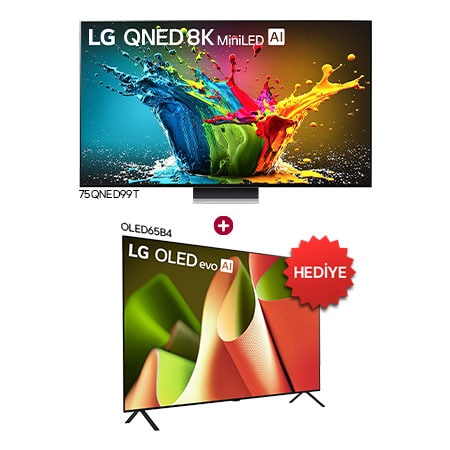 LG 75QNED99T Satın Alımlarında LG OLED65B4 TV Hediye - 75QNED99T.OLED65B