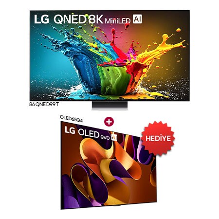 LG 86QNED99T Satın Alımlarında LG OLED65G4 TV Hediye - 86QNED99T.OLED65G