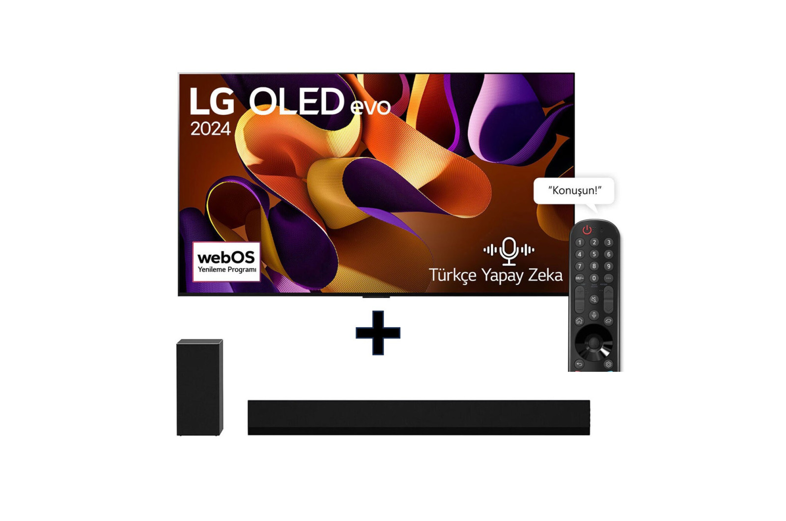 LG GX SOUNDBAR HEDİYELİ, 65 inç LG OLED TV KAMPANYASI (OLED65G45LW+GX) - OLED65G45.GX