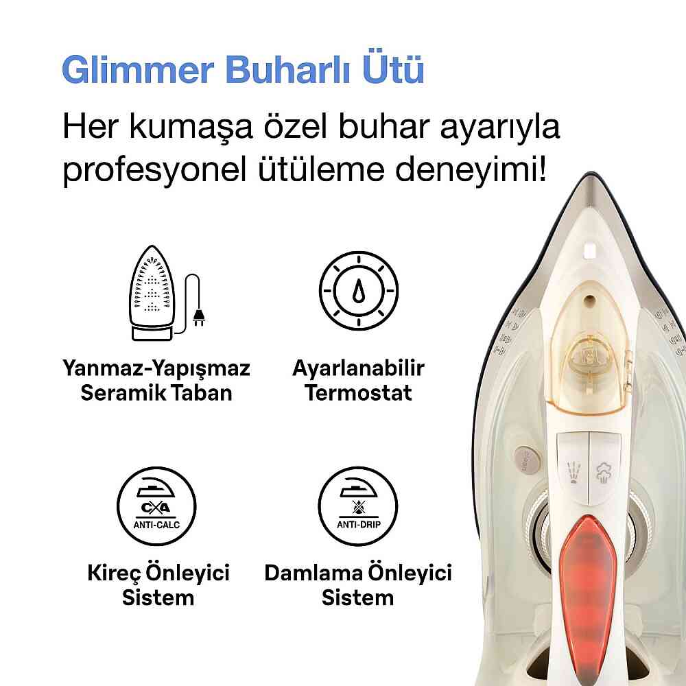 Fakir Glimmer Buharlı Ütü görsel 2