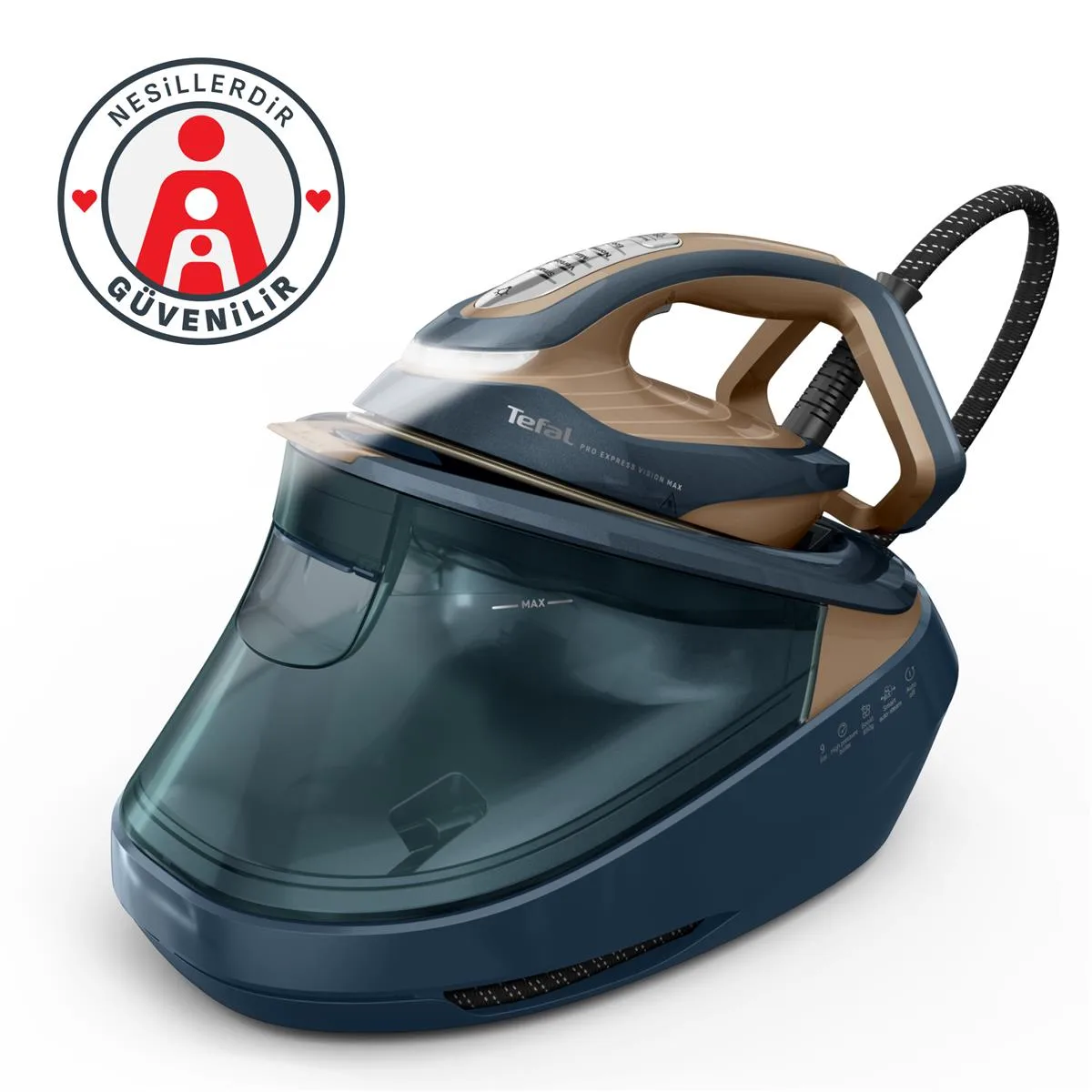Tefal Pro Express Vision Max GV9920 3000 Watt Buhar Kazanlı Ütü