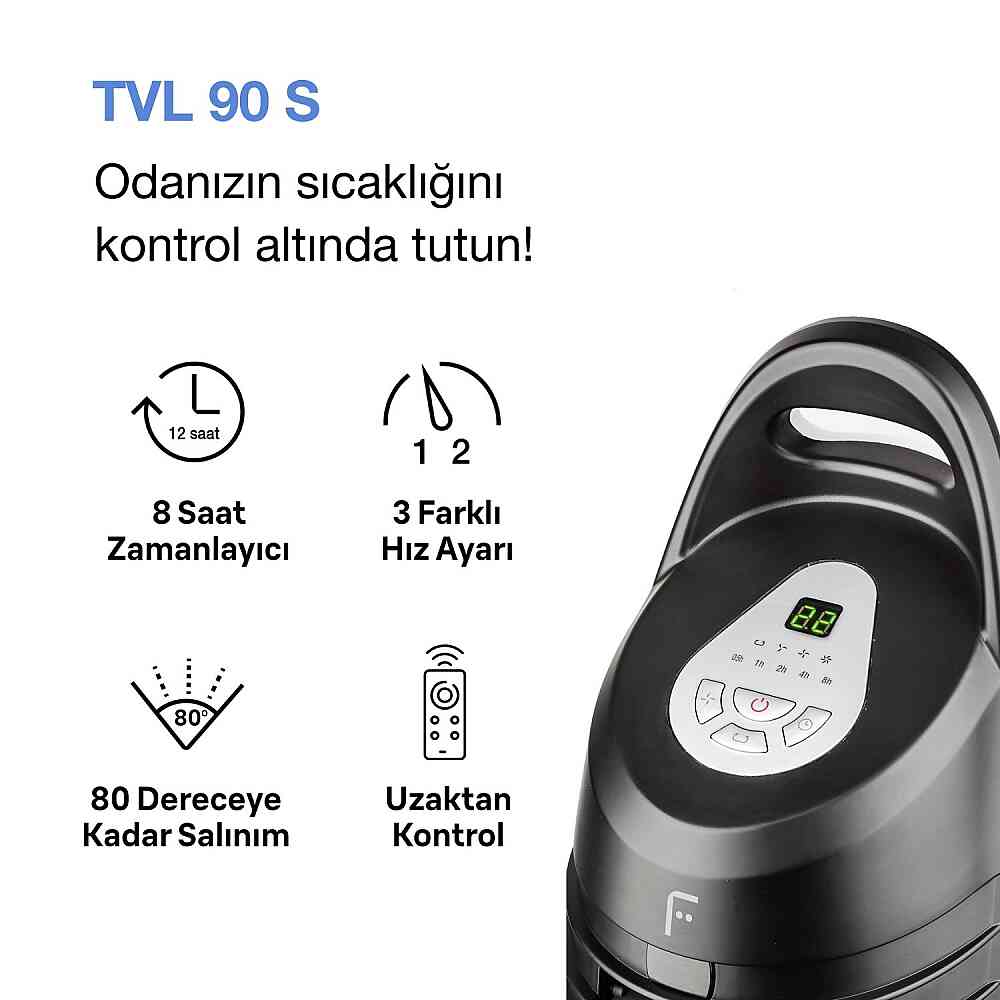 Fakir TVL 90S Kule Tipi Vantilatör görsel 2