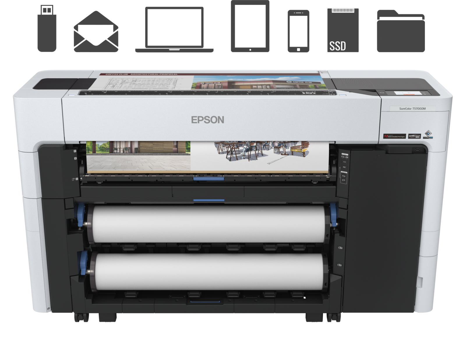 Epson SureColor SC-T5700DM (With SSD & PostScript) görsel 5