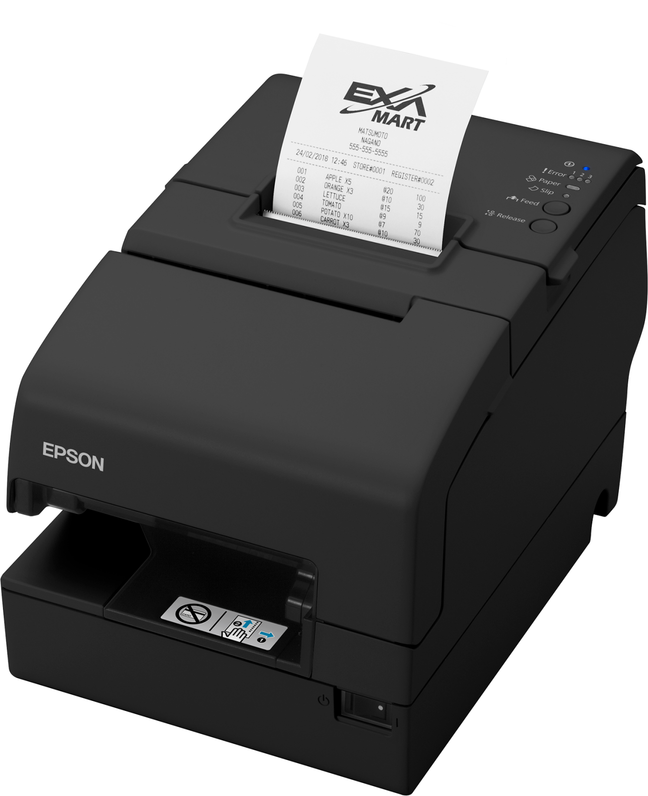 Epson TM-H6000V-102: Serial, Black, PSU, EU