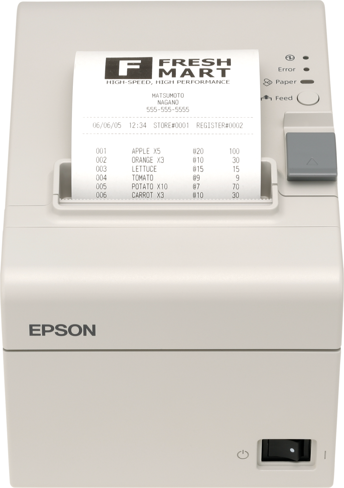 Epson TM-T810F (101): w/o fiscal board, PS, w/o AC cable, ECW